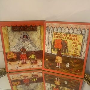 PAir of Sears & Roebuck candi wall decor